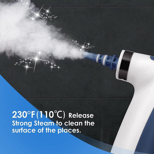9pcs 350ML Handheld Steam Cleaner, Steam Cleaner with Accessories & Safety Lock, Capacity, Multi-Surface Steamer