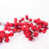 DearHouse 4 Pack Artificial Red Berry Stems, Burgundy Berry Floral for Christmas Tree Decoration
