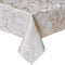 Tektrum Heavy Duty Rectangular Damask Jacquard Tablecloth, 60 X 102 inch, Waterproof, Stain Resistant, Beige