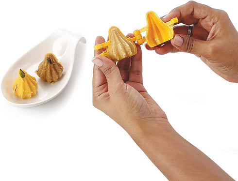 Ganpati Modak Mould/Modak Maker Set of 2, Plastic Chocolate Cake Mould