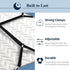 Bed Sheet Holder Straps, Adjustable Stretch Fasteners for Fitted Bed Sheet Holder Grippers Clip, 2pcs/Set Black