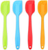 Silicone Spatula Set, 4-Piece Heat-Resistant Non-stick Rubber with Stainless Steel Core