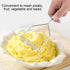FTVOGUE Stainless Steel Potato Masher, Vegetable Mud Crusher, Kitchen Gadgets for Potato Puree