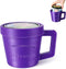 FIYEMNI Ice Cream Pint Holder, with Antifreeze Handle & Spoon Slot, Ice Cream