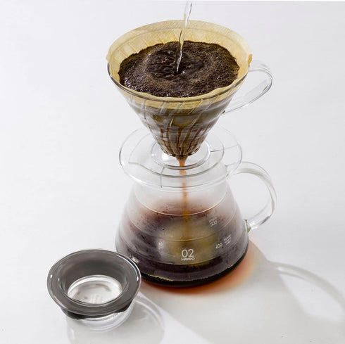 Hario V60 Plastic Coffee Dripper, Clear, Size 03