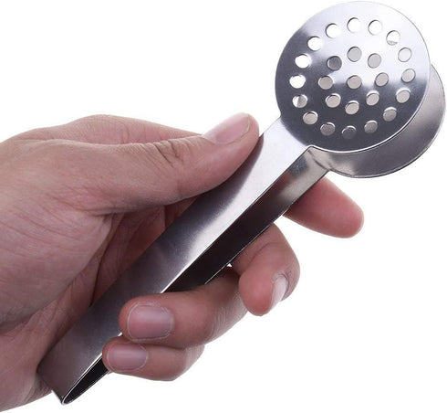 4 Pcs Stainless Steel Tea Bag Tongs, Teabag Squeezer Strainer Holder, Mini Sugar Clip Kitchen Bar Tools