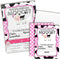 Heard the Moos Pink Cow-Themed Birthday Party Invitations for Kids, 20 Fill In Cards with Envelopes by AmandaCreation