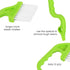 2pcs Hand-held Groove Gap Cleaning Tools, Green, for Door Window Track Kitchen Cleaning