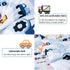4 Sets PERFEMET Car Toddler Bedding Kids Pieces Bed in A Bag for Boys Vehicles Truck Toddler Girl Comforter with Bed