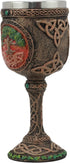 Ebros Colorful Celtic Knotwork Cosmic Sacred Tree of Life Yggdrasil Wine Goblet, 5oz Vial of Fertility and Immortality