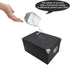 GUOZI Collapsible Storage Box, Decorative Memory Box with Lid & Handles, Cardboard File Bin for Keepsakes