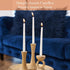 Simply Soson 10 Inch White Taper Candle Sticks - Set of 30 Dripless Tall Candles