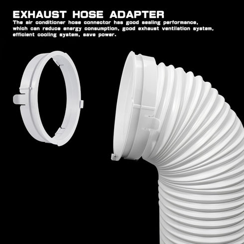 Air Conditioner Exhaust Hose Connector, ABS Adjustable Duct Interface Fitting Adapter