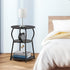 3-Tier Round Side Table for Small Spaces, Wood Bedside Round End Tables for Living Room, Nursery, Corner, Office