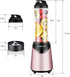 La Reveuse Personal Size Smoothies Blender, 300 Watts with 18 oz BPA-Free Portable Travel Bottle (Pink)