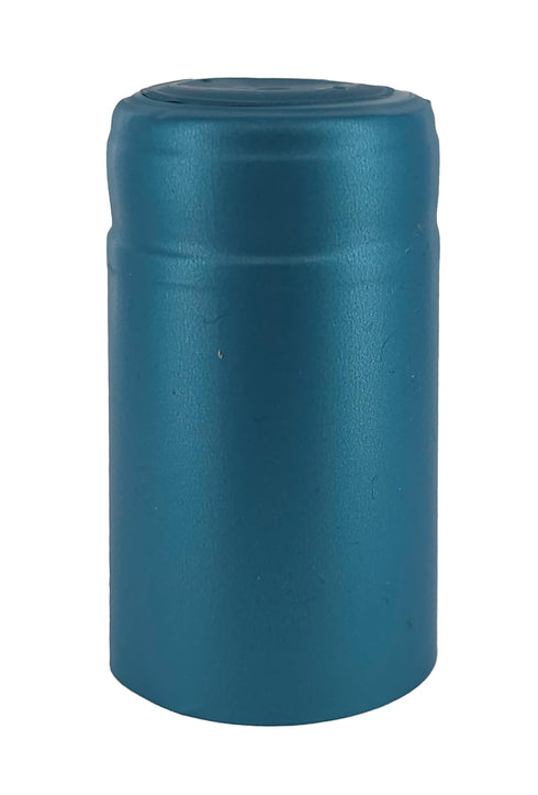 Metallic Light Blue PVC Shrink Capsules, 500 Count