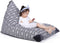 Jorbest Stuffed Animal Storage Bean Bag Chair for Kids and Adults, Premium Canvas Stuffie Seat - COVER ONLY (Grey with