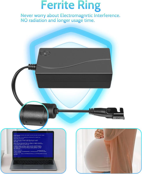Sopito Universal Power Recliner Power Supply, Magnetic Ring 2-Pin AC/DC Adapter 100-240V for Electric Couch/Lift Chair