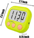 6 Pack Digital Kitchen Timers for Cooking Magnetic Timer for Cooking Loud Alarm green