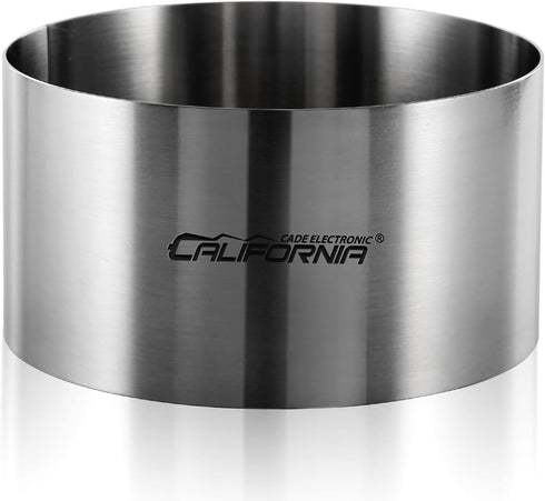 CALIFORNIA CADE 6 Inch Electronic Cake Ring, 15CM Fixed Round Stainless Steel Cake Mold for Baking