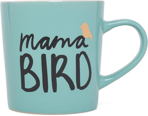 Mamma Bird Teal Coffee Mug
