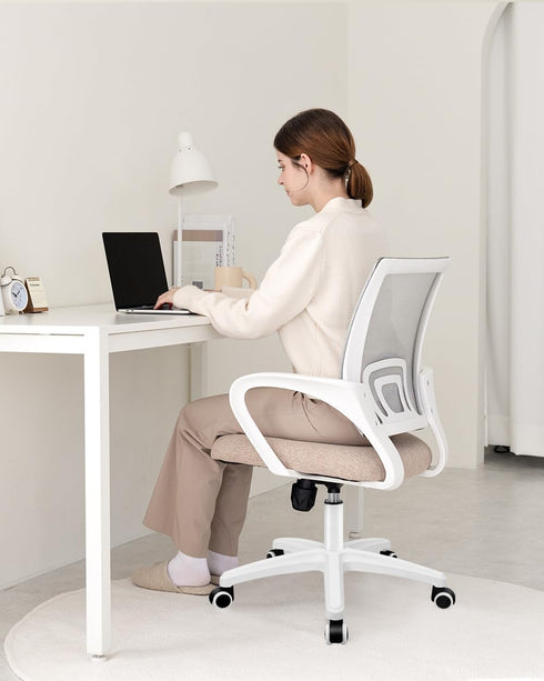 NEO CHAIR Office Desk Computer Chair Ergonomic Mesh Gaming Cushion Seat with Comfy Lumbar Mid Back Support Adjustable