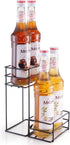 kimilus 4 Bottle Coffee Syrup Organizer Coffee Syrup Rack for Coffee Bar Kitchen