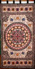 India Arts Celtic Sunflower Tab Top Curtain-Drape-Door Panel, Blue, 44" x 88"