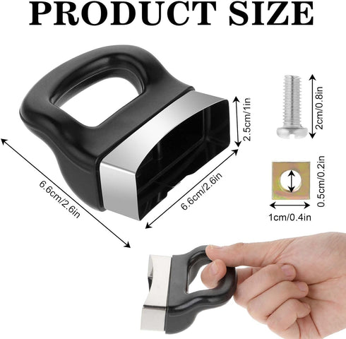 2 Pcs Pot Short Side Handles Replacement Pot Handle Side Metal Pressure Pan Handle Ear Replacement Universal Pan Side Handle for Home Kitchen Cookware