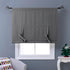 NICETOWN Thermal Insulated Blackout Short Curtain, Gray Tie Up Shade for Small Window