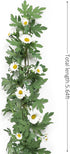 SOMYTING Artificial Daisy Garland, Decorative Fake Flower Vine, 5.6Ft Silk Flower Greenery for Home Garden Wedding Arch