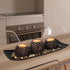 3 Coffee Table Decor, Pieces Candle Holders with Tray and Rocks, Centerpiece Table Decorations for Living Room, Dining
