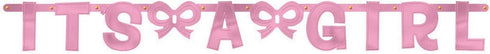 "It's a Girl" Large Foil Letter Banner