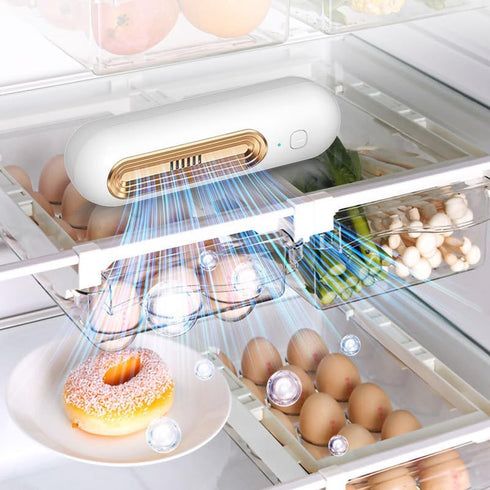 USB Fridge Deodorizer, Rechargeable Portable Refrigerator Purifier, Freshener Odor Eliminator for Car, Closet, More
