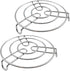 Iron Stand | Stainless Steel Trivet | Round Steamer Rack for Kitchen | Heat Resistant Hot Plate Holder | Pack of 2