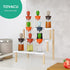 3 Countertop Windowsill Plant Stand Shelf Tiers Desktop Organization and Storage Shelf Bathroom Corner Cupcake Display
