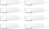 Upsimples 8 Pack Acrylic Shelves for Wall Storage, 15" Floating Bookshelves, Clear Display Shelf Organizer