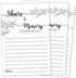Share a Memory Card, Memorial Cards for Celebration of Life, Funeral Guest Book, 4x6 Inch, 50 Pack