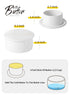 French Butter Crock with Lid, White Porcelain Butter Keeper with Waterline for Fresh Soft Butter without Refrigeration
