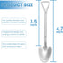 20 Pack Shovel Shape Demitasse Espresso Spoons, 4.7 Inches Stainless Steel Mini Coffee Spoons, Small Spoons for Dessert,Tea, Appetizer, Party Supplies