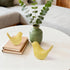 2 Pcs Ceramic Small Bird Figurines Modern Animal Statues for Home Room Decor and Bedroom Decor and Bookshelf Display