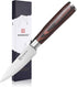 KEEMAKE 3.5 inch Paring Knife, German High Carbon Stainless Steel Fruit Knife with Pakkawood Handle and Gift Box