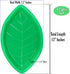 Palm Leaf Serving Trays | 12 Pcs Green Plastic Hawaiian Snack Trays | Tropical Party Serving Platter for BBQ, Summer