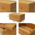 Zhou Bamboo Natural Storage Box with Cover, Unpainted Wooden Gift Box, 6.3x4.72x2.76 inch