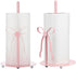 Honeydak Pink Bow Paper Towel Holder Coquette Cute Metal Pink Kitchen Decor