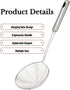 Spider Strainer Skimmer Spoon, HSpiow Set of 3 Sizes Frying Spoon Stainless Steel Fryer Scoop Wire Strainer Ladle with Long Handle for Kitchen Frying Cooking Food Pasta by HSpiow