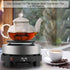 Small Hot Plate Electric Stove, 500W Portable Mini Heater for Milk, Water, and Coffee Heating (US Plug)