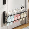 DongMaple Shoe Rack Expandable 14.6"-26.4"2-Tier Metal Hanging Shoe Organizer Holds 6 Pairs of