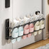 DongMaple Shoe Rack Expandable 14.6"-26.4"2-Tier Metal Hanging Shoe Organizer Holds 6 Pairs of