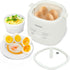 Electric Egg Maker with Auto Shut Off and Alarm, Smart Egg Cooker for Hard Boiled, Soft Boiled, and Steamed Eggs
